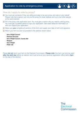 Emergency Proxy Vote Application