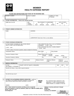 Member Health Expense Report