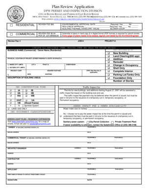 Plan Review Application
