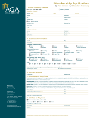 Membership Application Form
