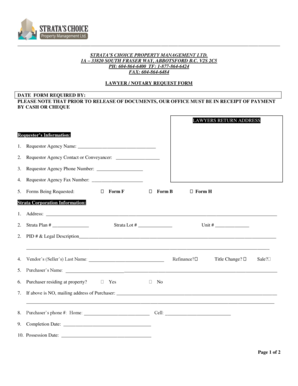 Lawyer Notary Request Form