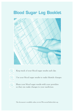 Blood Sugar Log Booklet - dhs wisconsin