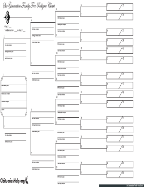 21 Printable Genealogy Chart Template Forms - Fillable ...