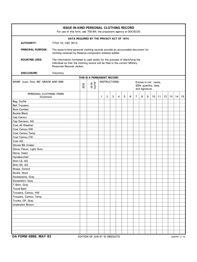 da form 4886 Preview on Page 1