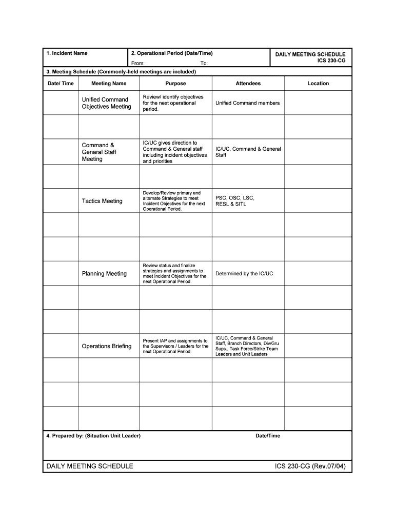 Fillable Online glo texas Unified Command - glo texas Fax Email Print ...