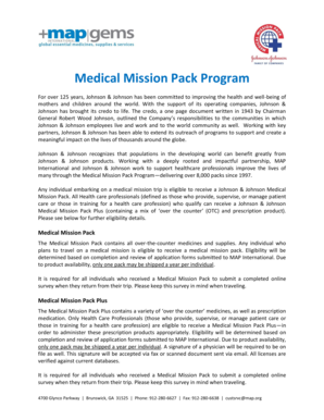 Medical Mission Pack Application