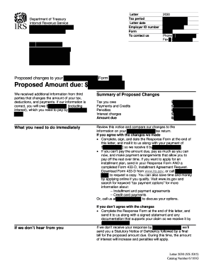 Where to mail form 433 d california - Proposed changes to your - irs