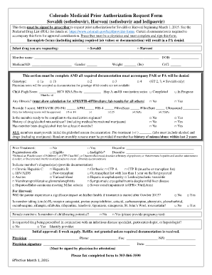 Colorado Medicaid Prior Authorization Request Form