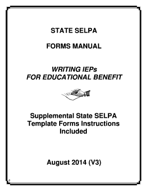California IEP Form Template