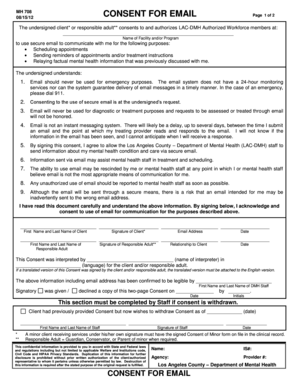 MH 708 Consent for Email