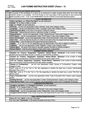 Illinois DCFS Flex Family Centered Services Worksheet