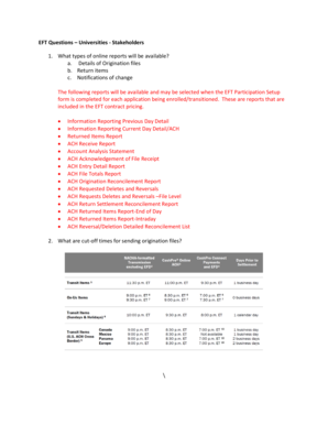 EFT Questions Universities - Stakeholders 1. What types of online ... - osc nc