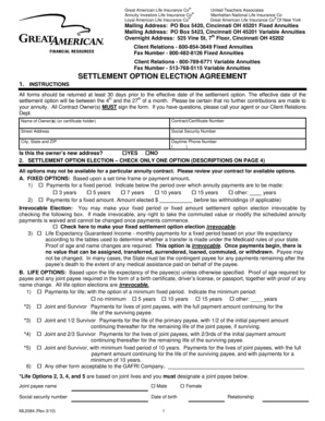 Settlement Option Election Agreement