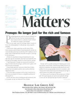 Prenups form