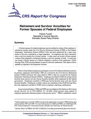 Fillable Online Former Spouses of Federal Employees Fax Email Print Fillable Online Former Spouses of Federal Employees Fax Email Print