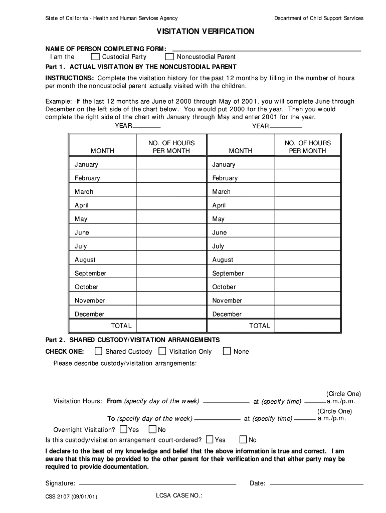 How To Fill Out Visitation Verification Fill Online Printable