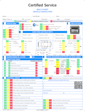 100 point vehicle inspection checklist pdf