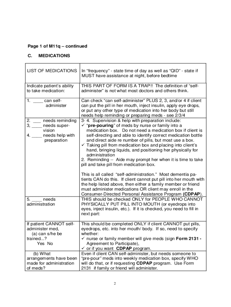 printable m11q form Preview on Page 1