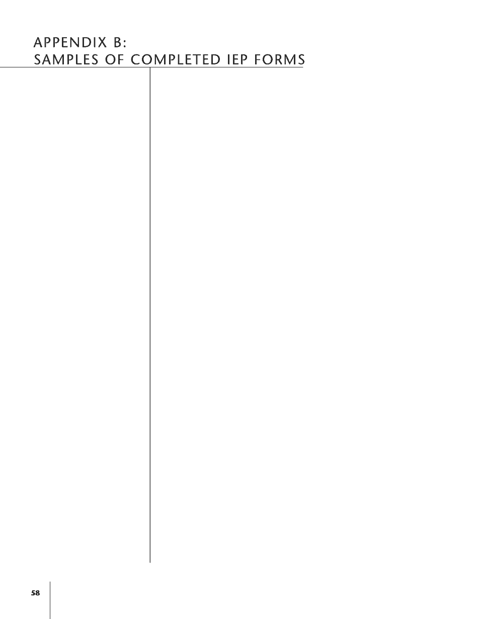 Iep Template Ontario - Printable Blank PDF Online Inside Blank Iep Template