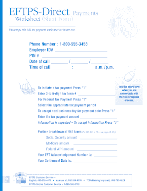 Eftps - Fill Online, Printable, Fillable, Blank | pdfFiller