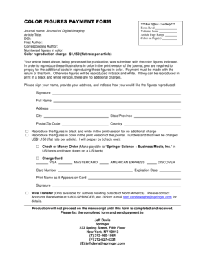 Color Figures Payment Form