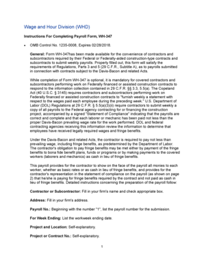 WH-347 Payroll Form