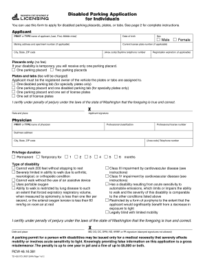 Disabled Parking Application