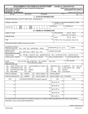 hazardous material inventory sheet for kern county form