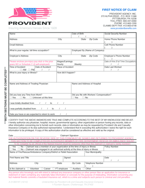 First Notice of Claim
