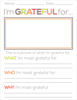 Gratitude Journal Template