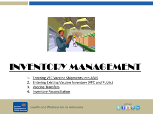 VFC Vaccine Shipment Inventory Form