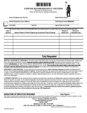 Expense Reimbursement Voucher