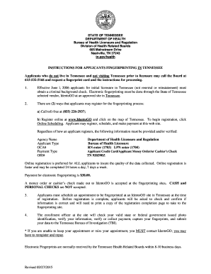 Tennessee Nursing License Application
