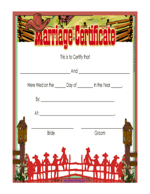 Marriage Certificate