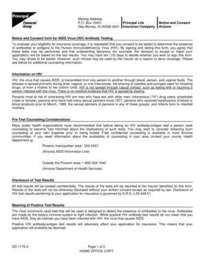 Arizona HIV Testing Consent Form