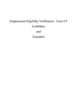 Employment Eligibility Verification - Form I-9 Guidelines and Examples - uta