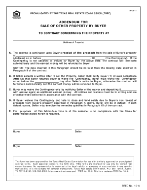 Texas land for lease - trec addendum for repairs form