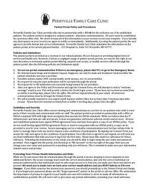 Patient Portal Consent Form