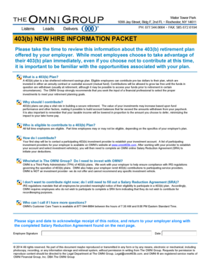 403(b) Salary Reduction Agreement