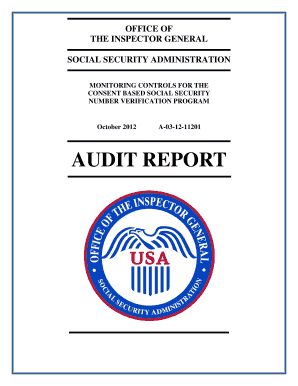 Blank fillable social security card template - Monitoring Controls for the Consent Based Social Security Number Verification Program