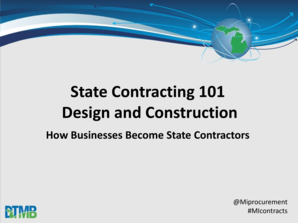 State Contracting 101 Design and Construction - mi