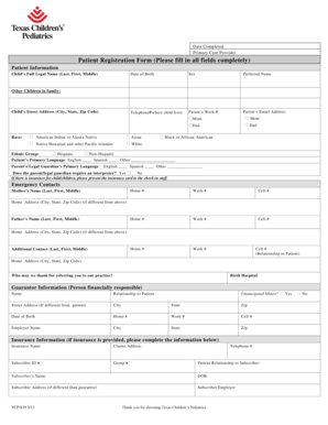 Patient Registration Form