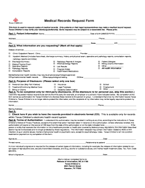 Medical Records Request Form