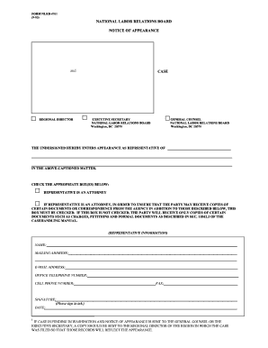 Notice of Appearance NLRB-4701