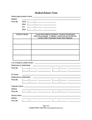 Cost-free printable healthcare launch style - Fill Out On the web photograph relating to Free Printable Medical Release Form named Free of charge printable clinical launch kind - Fill Out On the internet