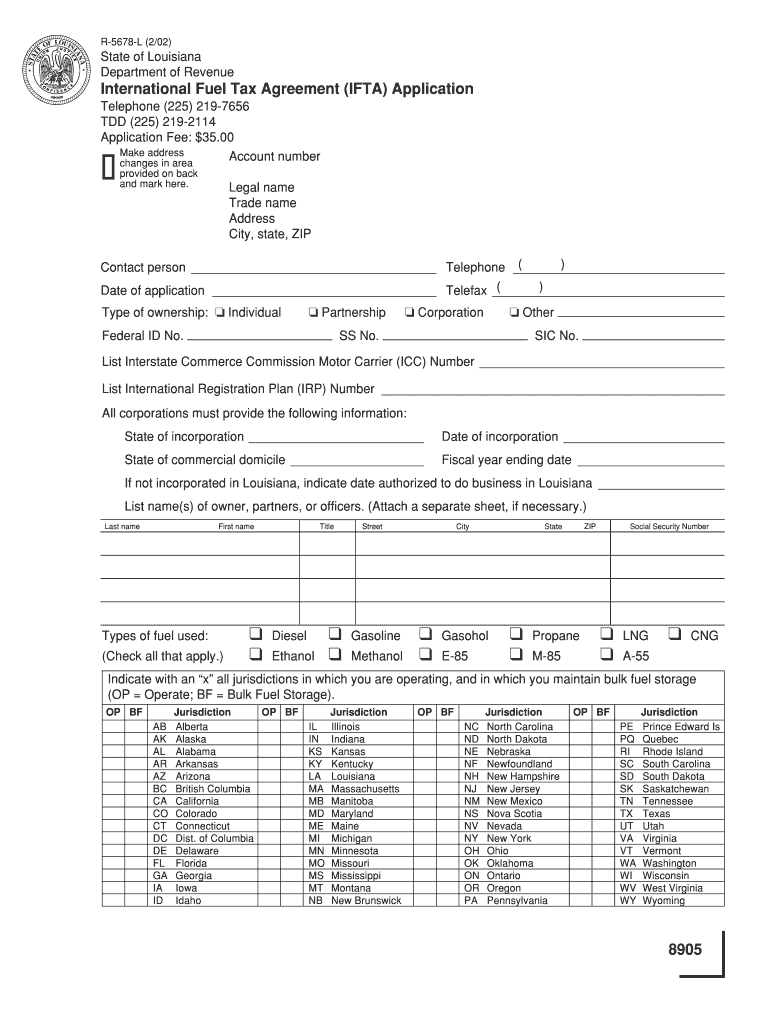 louisiana ifta application online Preview on Page 1.