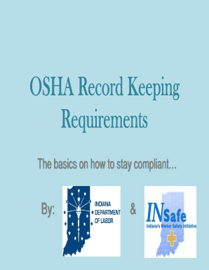 OSHA Record Keeping Requirements