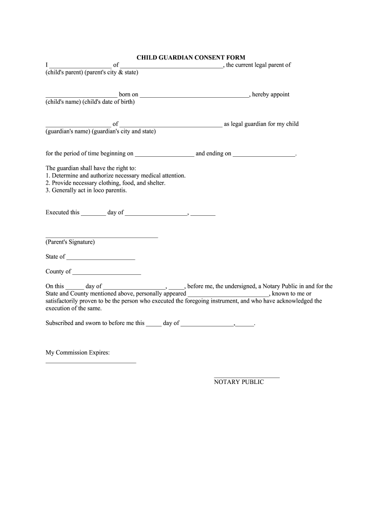 Summer fiesta consent slip fillable form Preview on Page 1