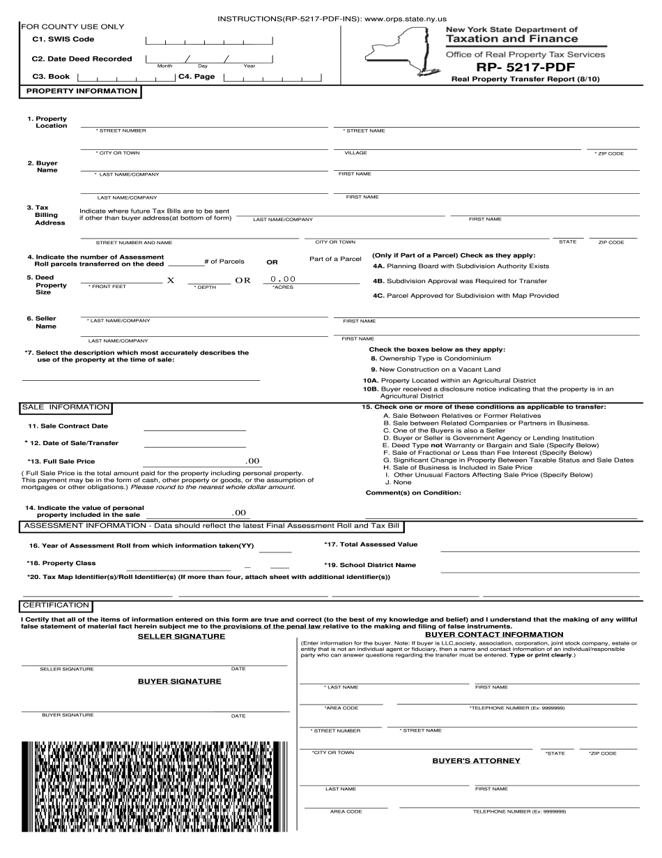 Rp 5217 Form