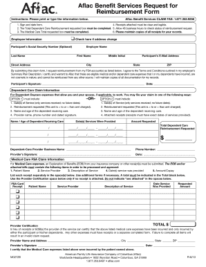 Aflac FSA Reimbursement Form